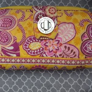 Vera Bradley Retired Bali Gold Turn Key Wallet